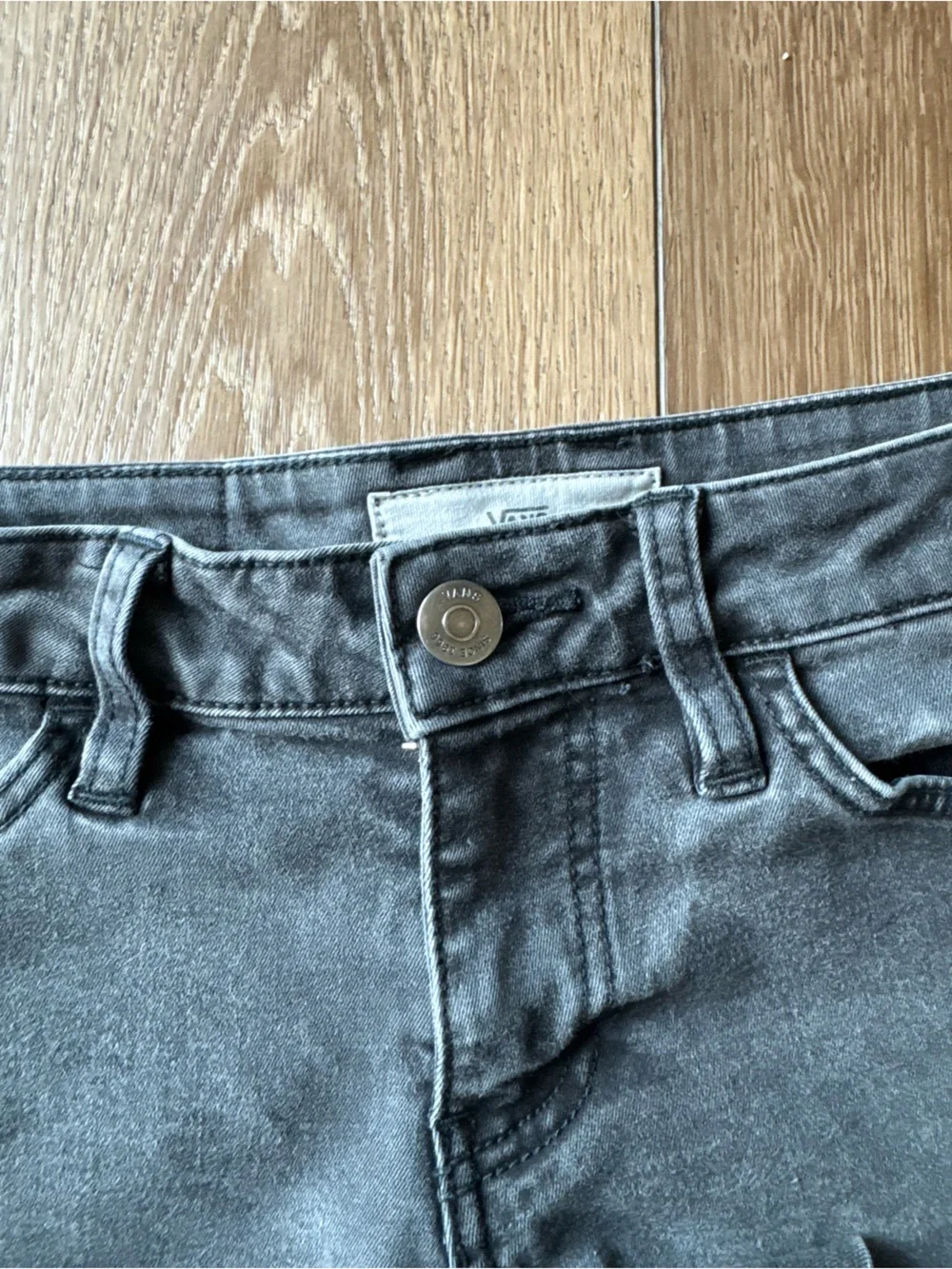 Vans Washed Black Denim Shorts